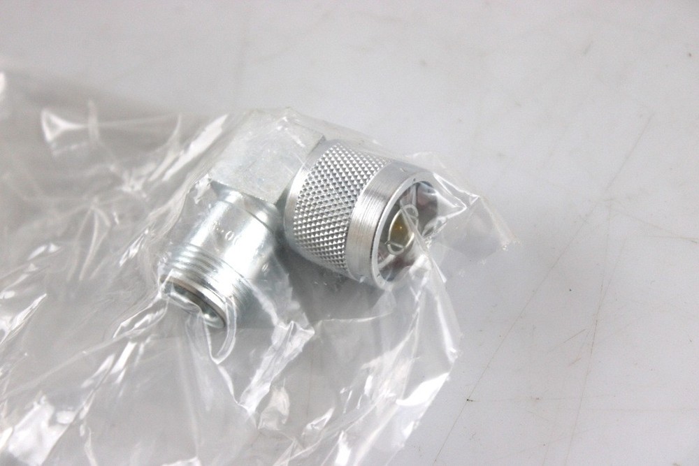 LOT OF 5 N Male Plug to N Female Jack RF Coaxial Right Angle Adapter M55339/03-0