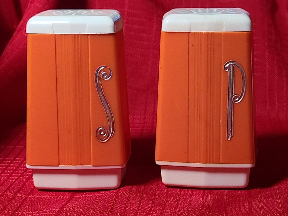 Vintage MCM Max Klein Salt & Pepper Shakers Retro Mid Century