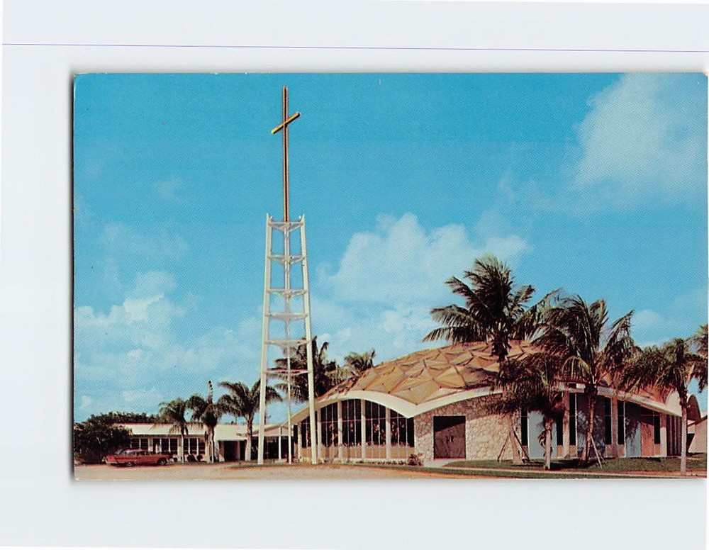 Postcard First Methodist Church Riviera Beach Florida USA