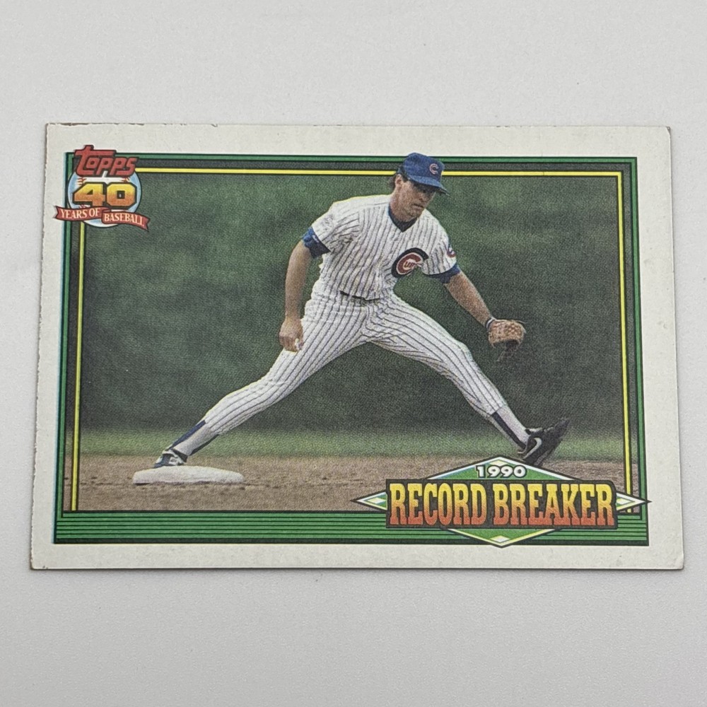 1991 Topps - Record Breaker Ryne Sandberg #7