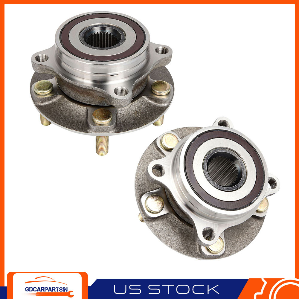 (2) Front Wheel Hub Bearing Assembly Fits 2008-2015 Mitsubishi Lancer AWD w/ABS
