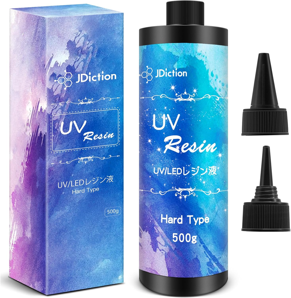 500G UV Resin Crystal Clear Hard Glue by Jdiction – Upgraded Formula