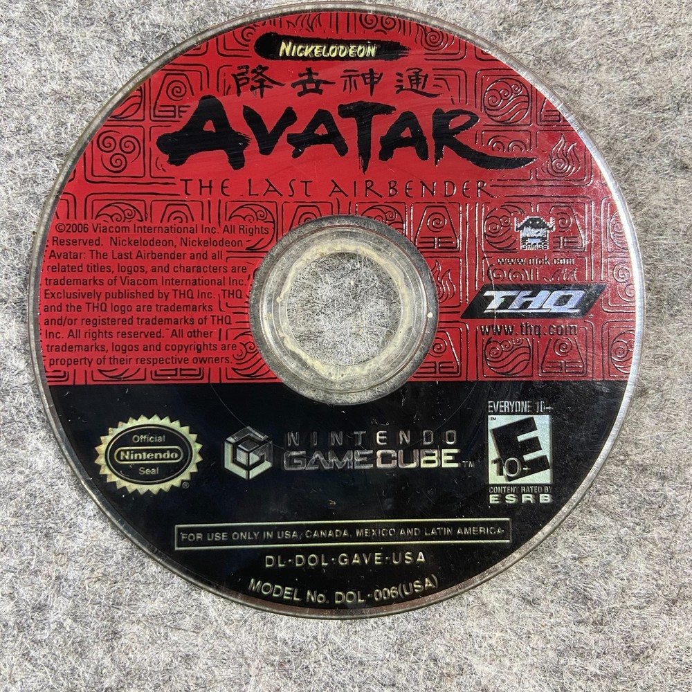 Avatar: The Last Airbender (Nintendo GameCube, 2006) Disc Only- 💿