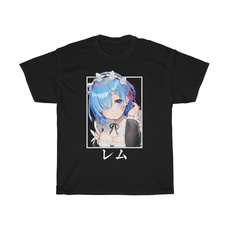 Re:Zero Rem V2 T-Shirt Anime Streetwear Waifu Emilia Ram Unisex Tee