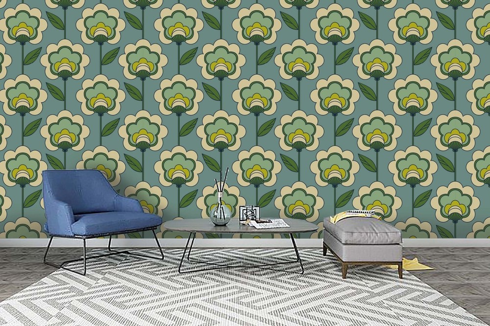 3D Abstract Flower Pattern Wall Murals Wallpaper Murals Wall Sticker