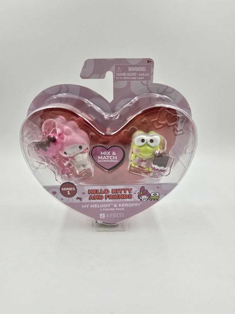 Hello Kitty and Friends Series 1 My Melody & Keroppi 2 Figure Pack Valentines