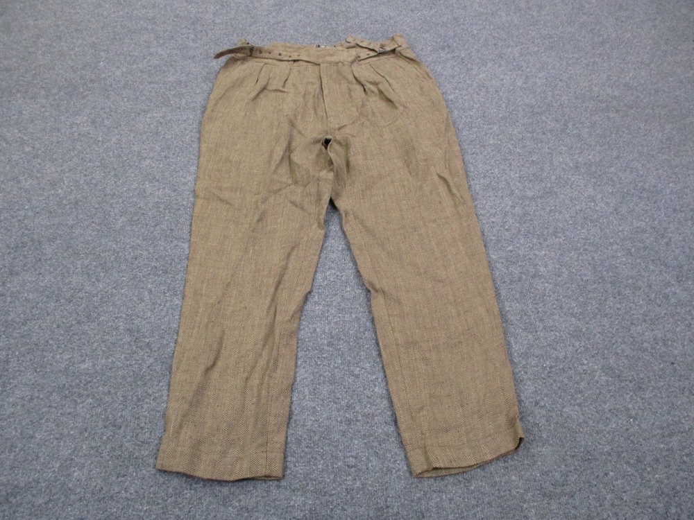 Todd Snyder Pants Mens 34 Brown Linen Pleated Belted Business Tailored Quality