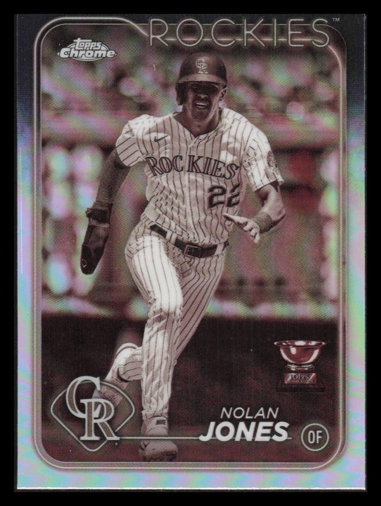 2024 Topps Chrome Nolan Jones Sepia Refractor #240 Rookie Card