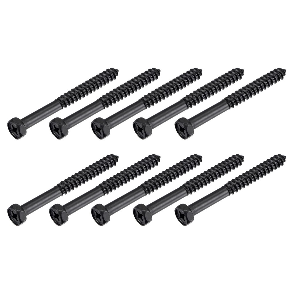 Hex Lag Screws 5/16 x 3 Inch 10Pcs Heavy Duty for Wood & Household Projects