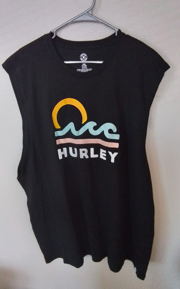 Hurley Men's Sleeveless Tank Top Color Black Size 2XL
