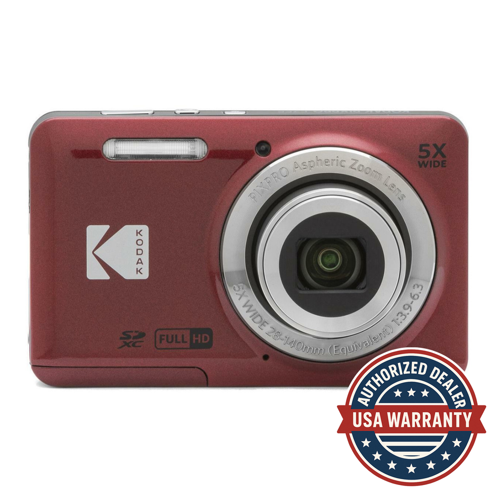 Kodak PIXPRO FZ55 16MP Compact Digital Camera - Red