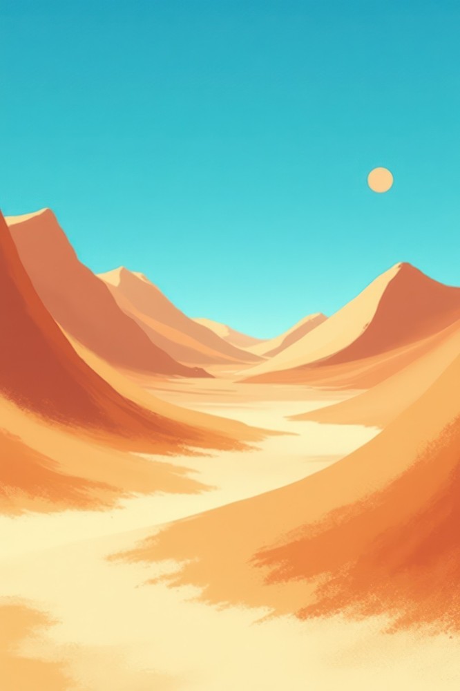 Abstract Desert Wall Art in Warm Earth Tones  -image