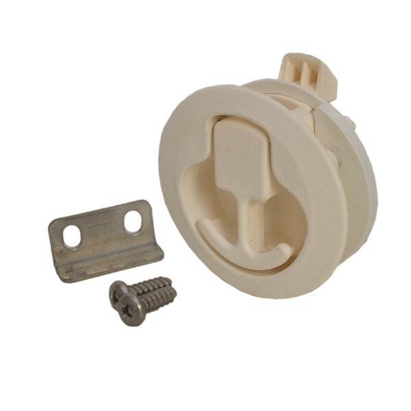 TH Marine Boat Slam Hatch Latch NFSL-1-2 | White Plastic Non Locking