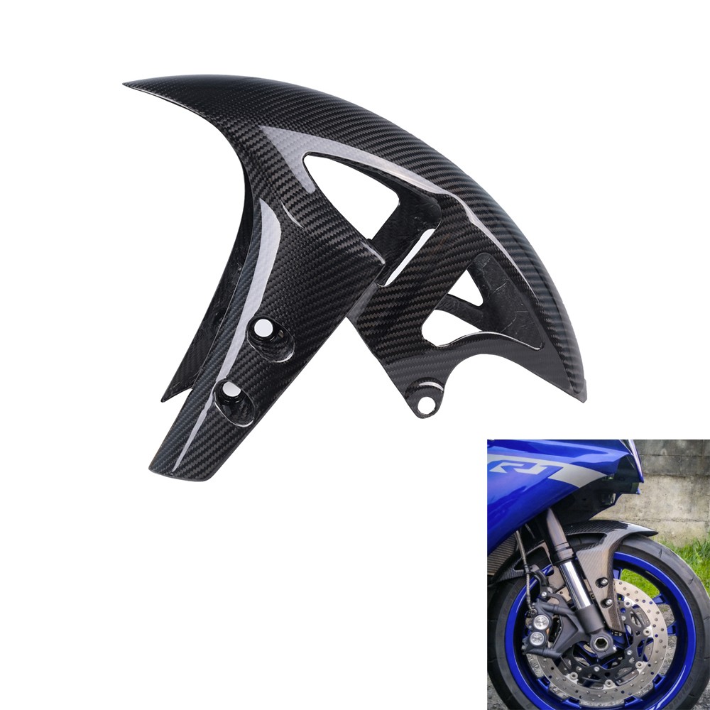 FTA 2009-2024 R1 / M Carbon Fiber Front Tire Fender Mudguard Hugger Fairing Cowl