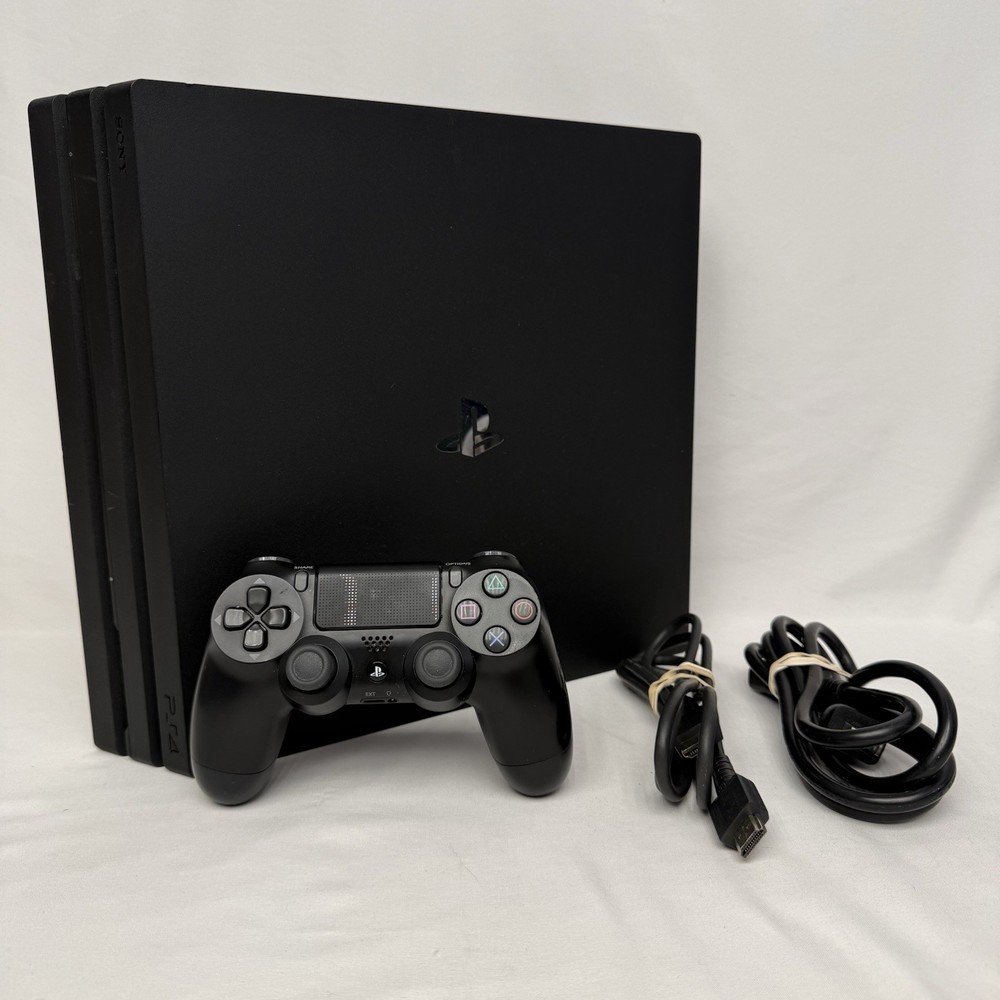 Sony PlayStation 4 Pro Console Black 1TB 1 OEM Controller -  Power Cable - HDMI