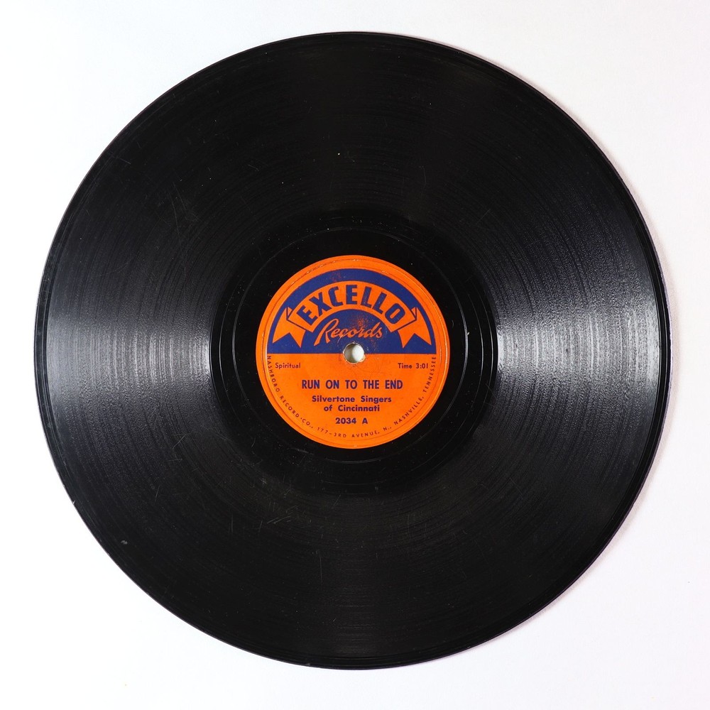Black Gospel 78 - Silvertone Singers Of Cincinnati - Run On To The End - Excello
