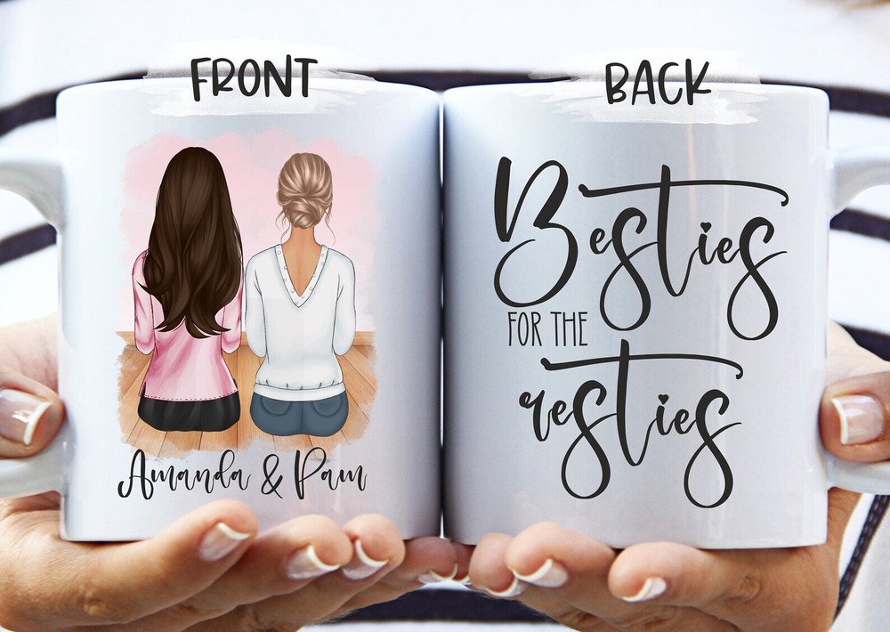 Besties For The Resties Mug Custom Best Friend Mug Personalized Best Friends