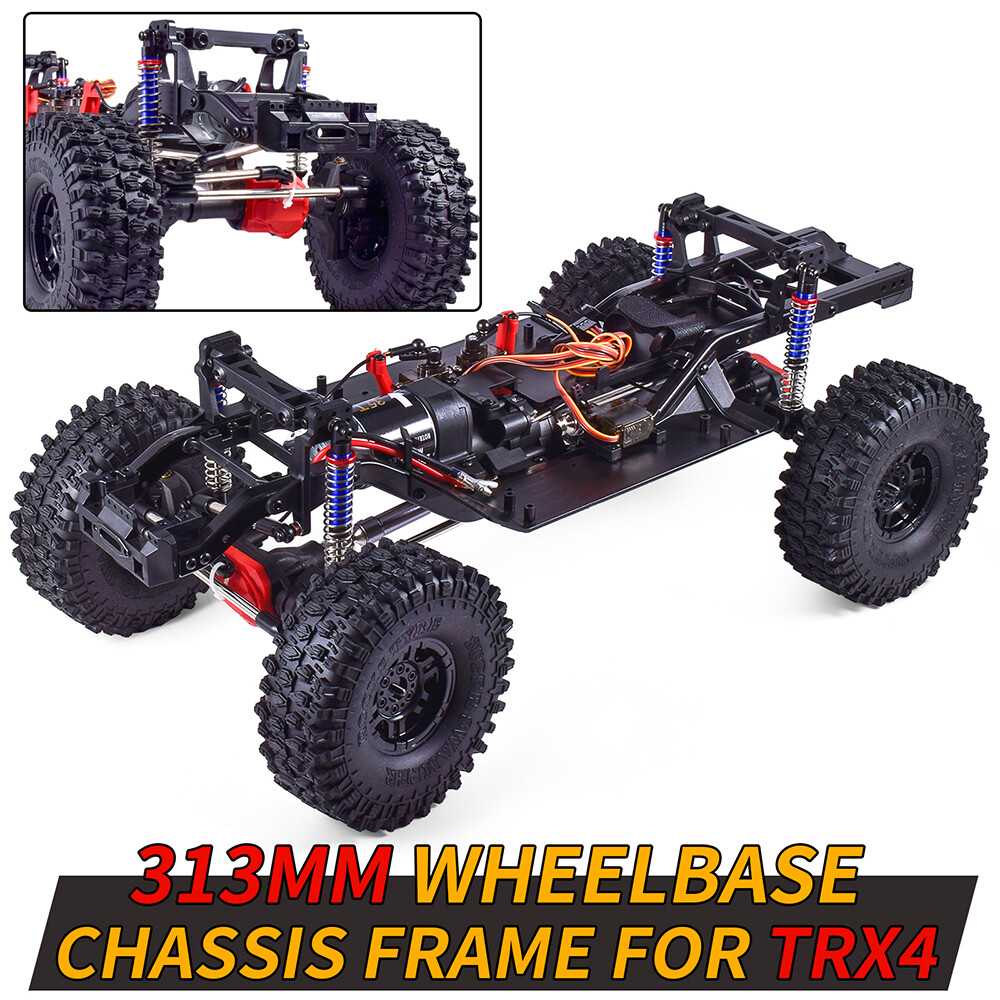 313mm 2-Speed Transmission & Differential Chassis for Traxxas TRX-4 1/10 RC