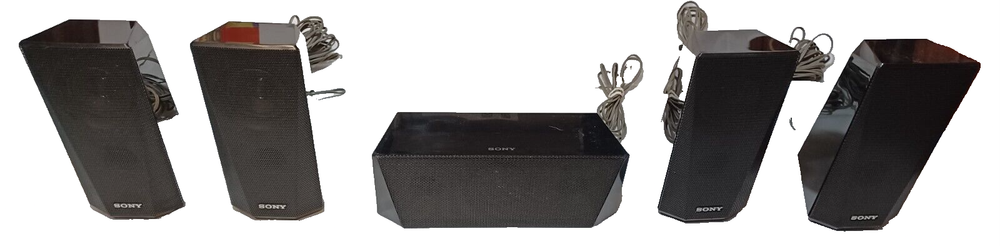 SONY Surround Sound Speakers Set of 5 / SS-CTB122 & SS-TSB122(no clips)