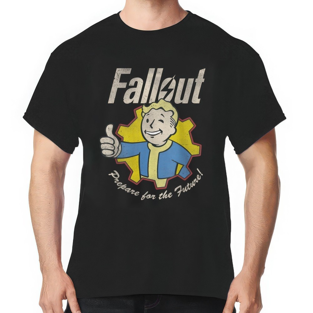 Fallout Video Game Shirt, Prepare for The Future Vault T-Shirt Unisex Cotton Tee