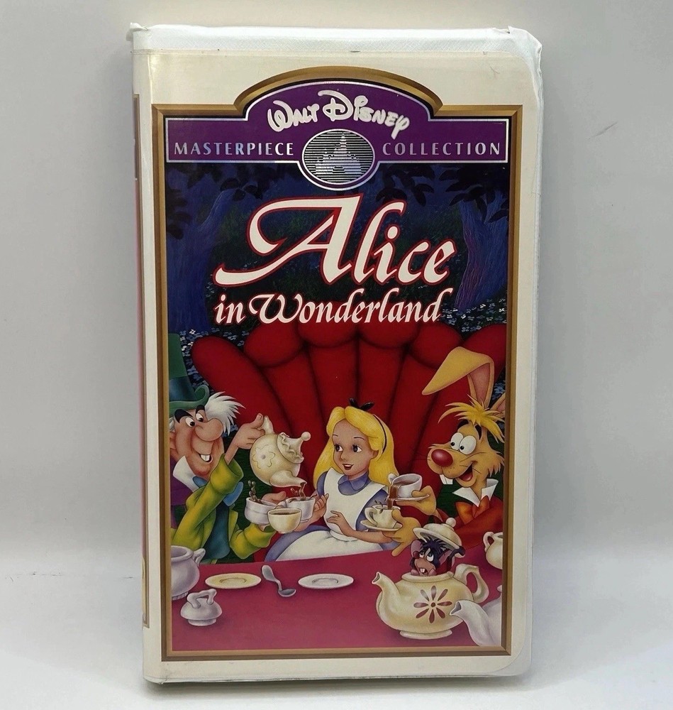 Alice in Wonderland VHS 1999 Disney Video Tape Masterpiece Clamshell Nearly New!
