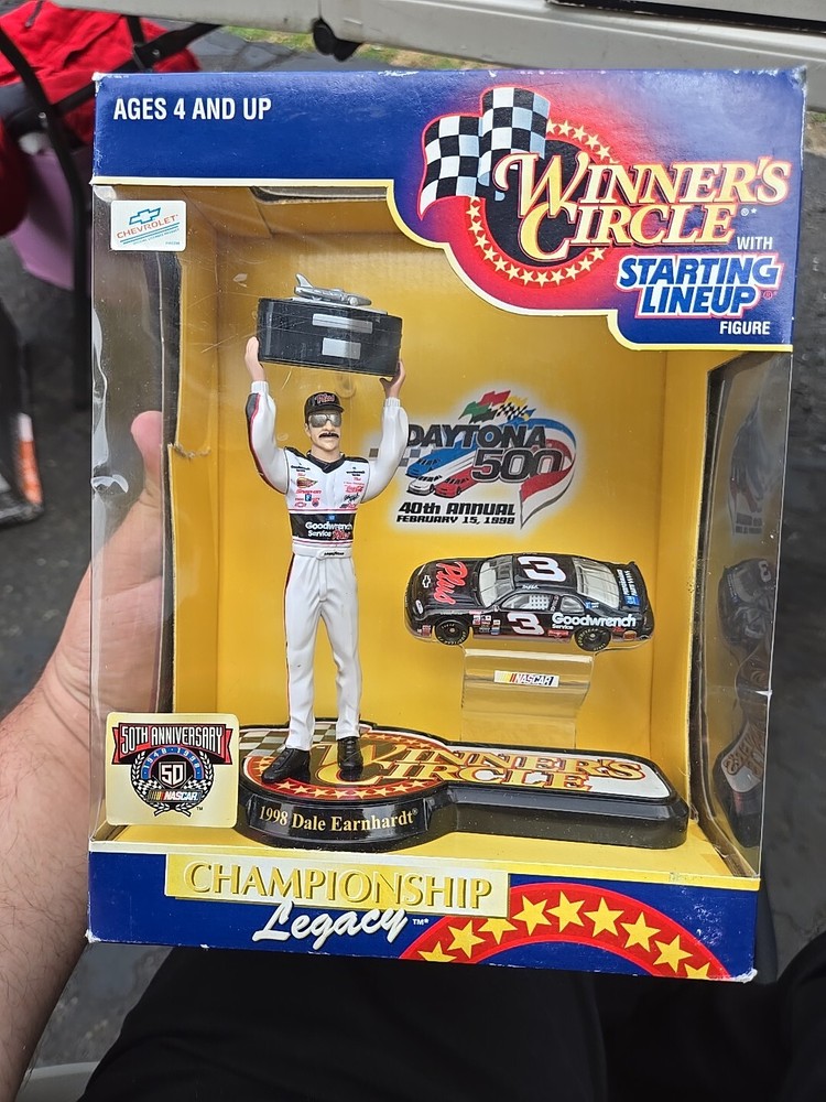 Dale Earnhardt #3 Winners Circle 1998 Daytona 500 Championship Legacy Figure Car