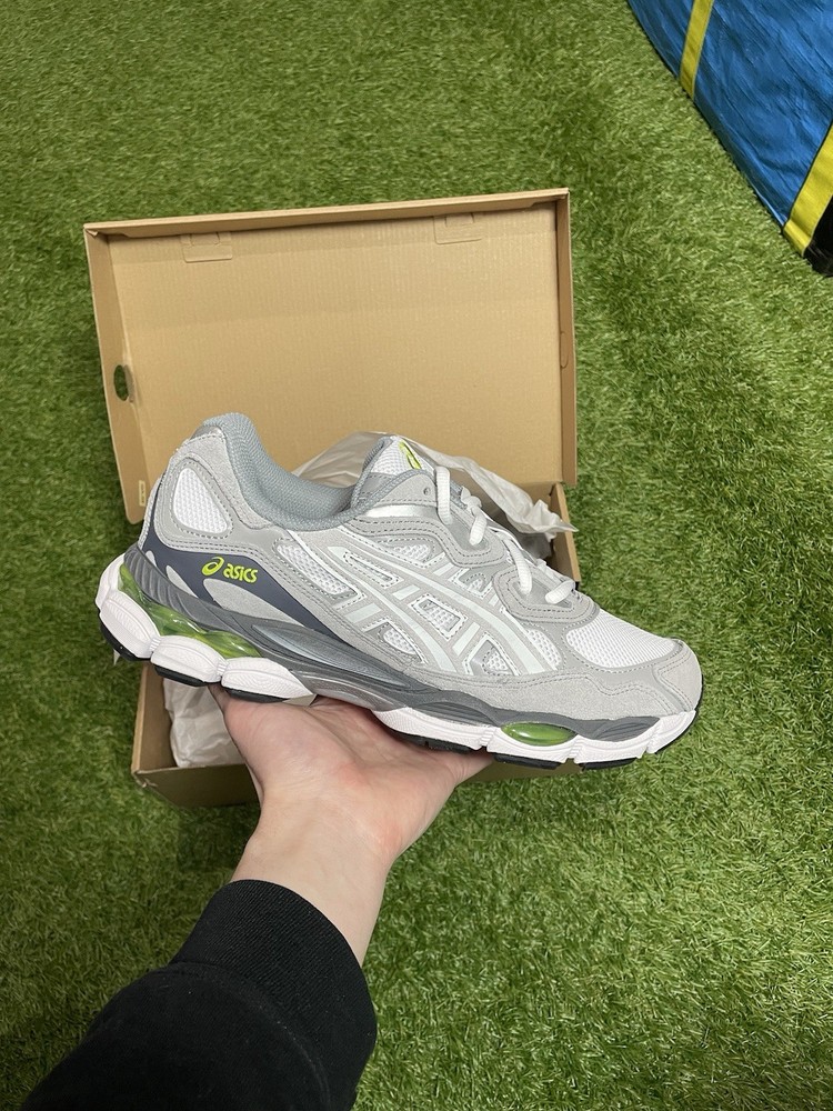 MULTIPLE SIZES: ASICS Gel-NYC White Glacier Grey - BRAND NEW - 1203A383