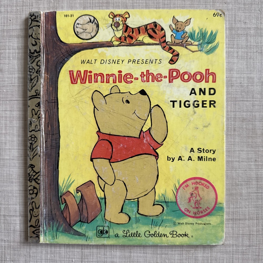 Winnie-the-Pooh and Tigger by  A. A. Milne 1974 Little Golden Book Walt Disney