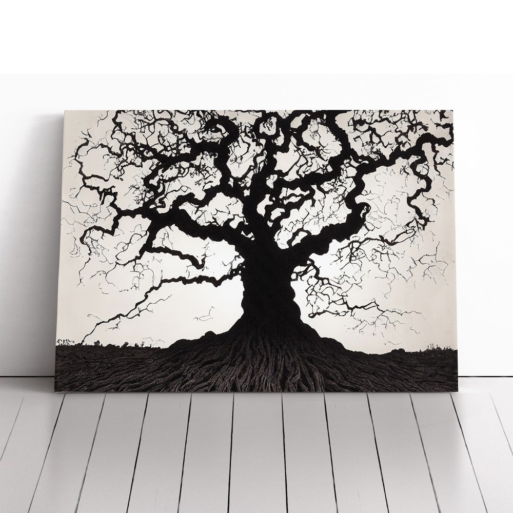 Bewitching Oak Tree Canvas Wall Art Print Framed Picture Home Decor Living Room