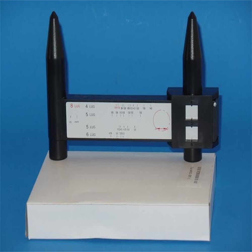 Wheel Bolt Stud Pattern Gauge Measurement 4 5 6 8 Lug Rims Holes Size Hand Tool