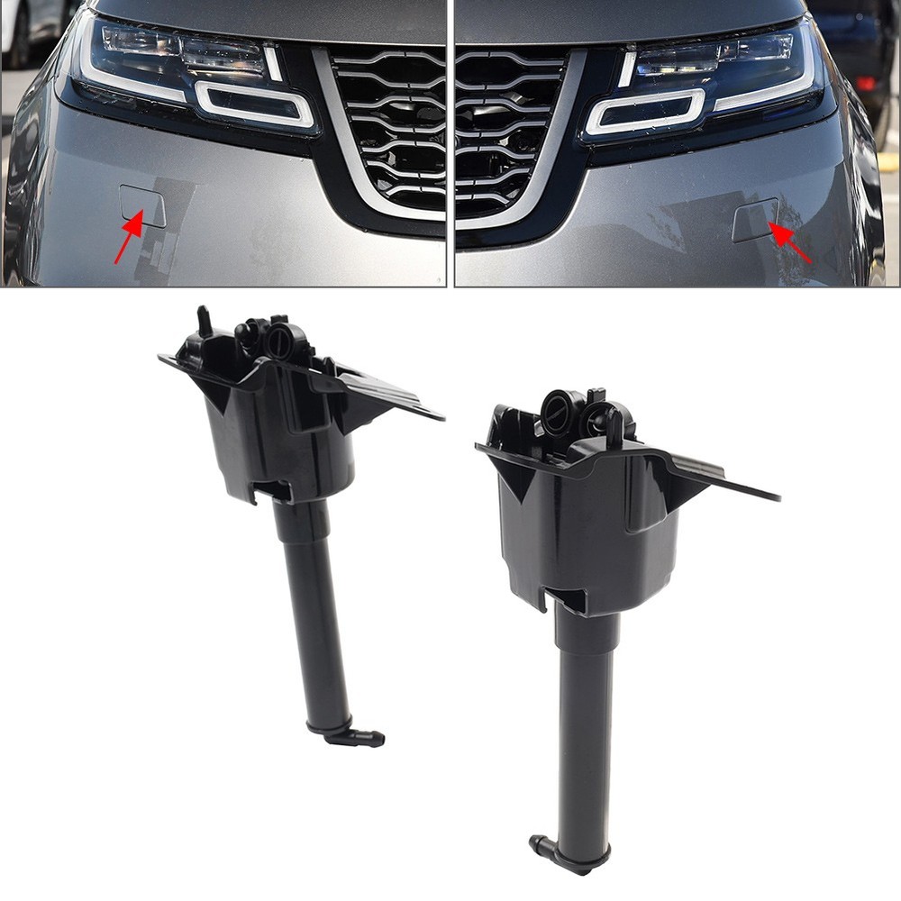 Pair Headlight Washer Nozzle LR102048 LR102049 For Range Rover Velar 2018-2021