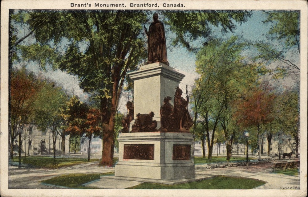 Brant Monument Brantford Ontario Canada vintage postcard s327