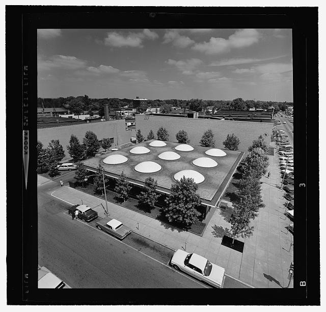 Photo:Columbus Indiana Irwin Union Bank & Trust Co 1950s Aerial View