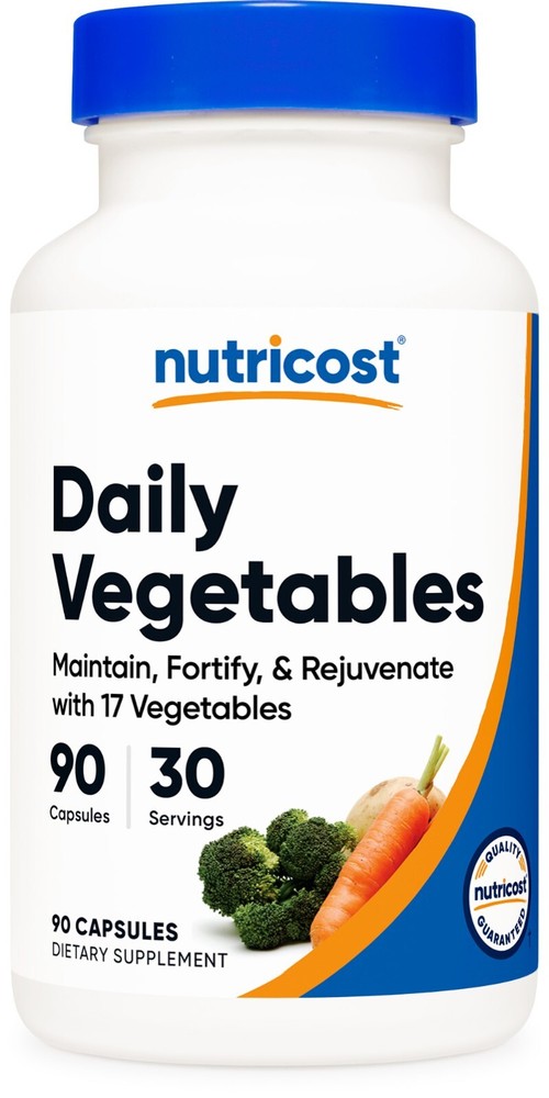 Nutricost Daily Vegetables 90 Capsules (30 Servings)