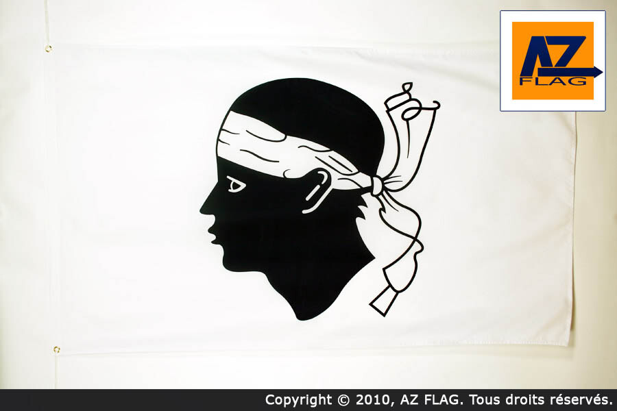 Corsica Flag 5x8 ft Large 150x250 cm French Region Corse Banner