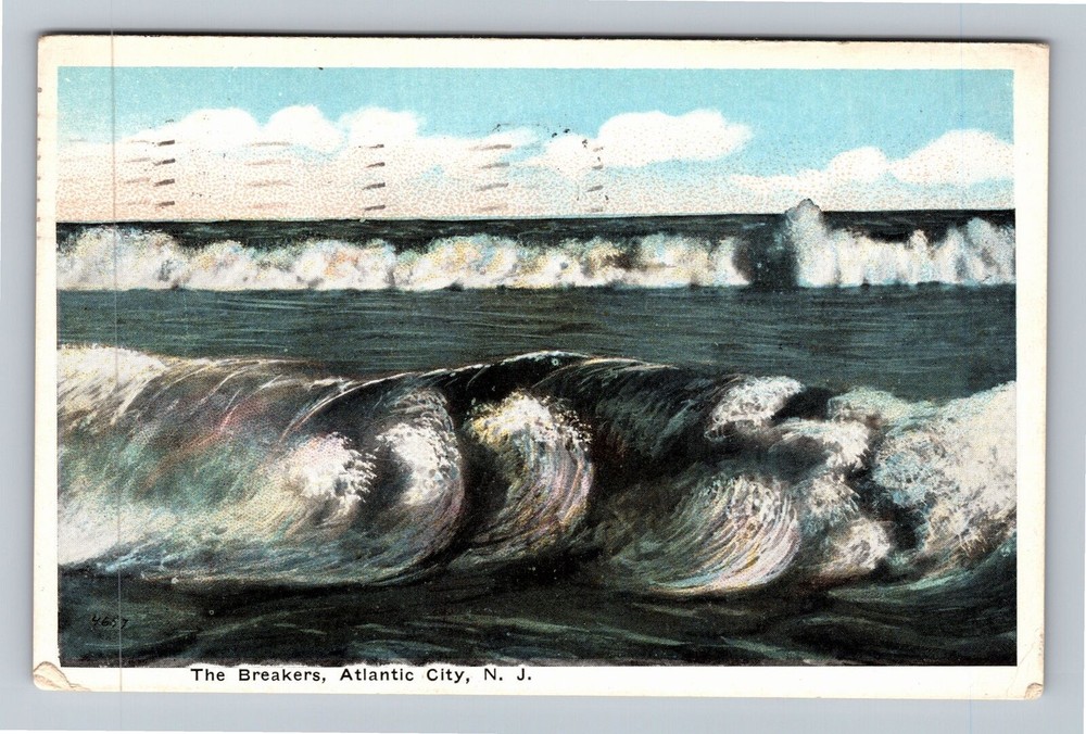 Atlantic City NJ-New Jersey The Breakers c1916 Vintage Souvenir Postcard