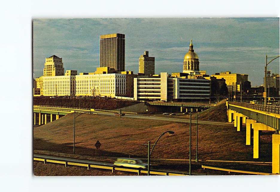 Postcard Prominent Buildings in Atlanta Georgia USA