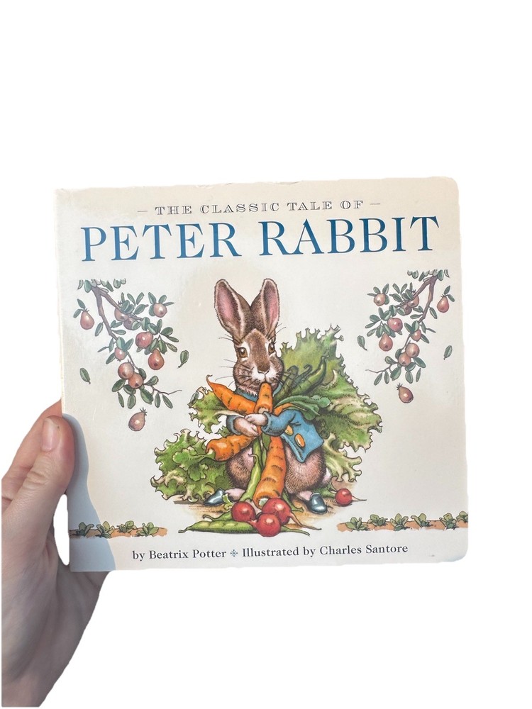 Classic Tale of Peter Rabbit Board Book by Charles Santore 2014