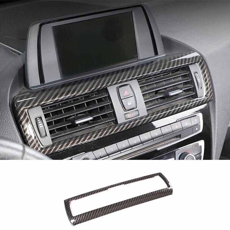 Cubierta de ventilación central apta para BMW F20 F21 F22 F23 consola de fibra de carbono salida de aire