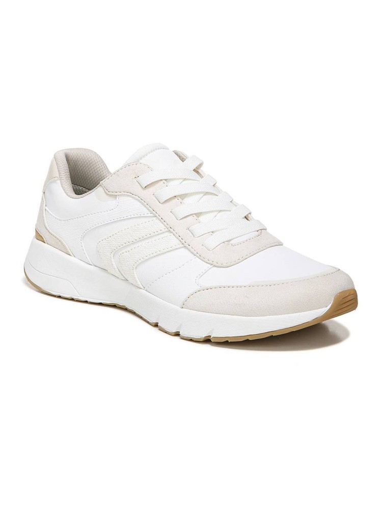 DR SCHOLLS Womens White Back To It Round Toe Wedge Sneakers Shoes 6 M