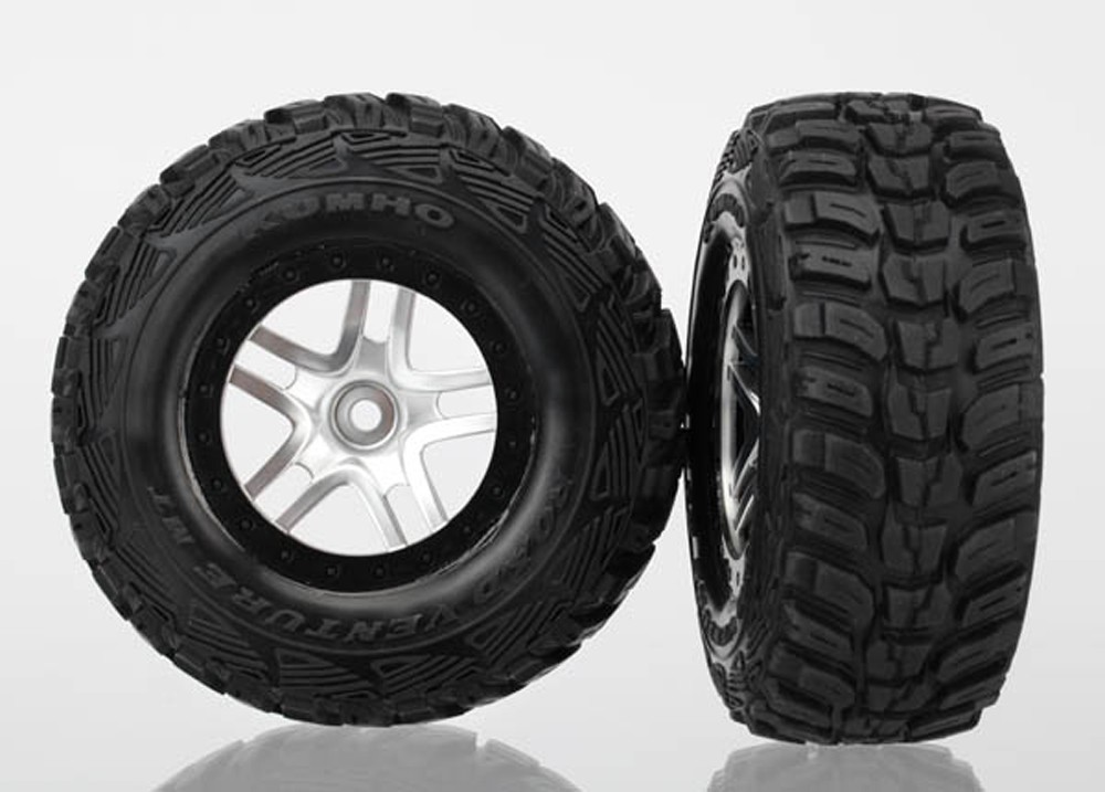 Traxxas 1/10 Slash 2WD VXL * Kumho S1 Tires, SCT SS Wheels, Satin Chrome/Black *
