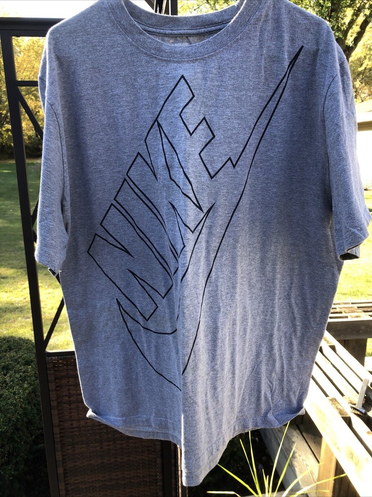 Nike T-Shirt Men’s XXL Regular Fit Heavy Weight Gray Excellent Condition