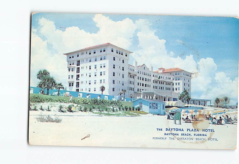 Postcard The Daytona Plaza Hotel Beach Florida USA North America Sheraton