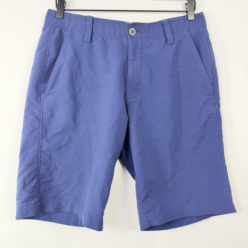 Under Armour HeatGear Golf Shorts Mens 32 Blue Performance Stretch 10