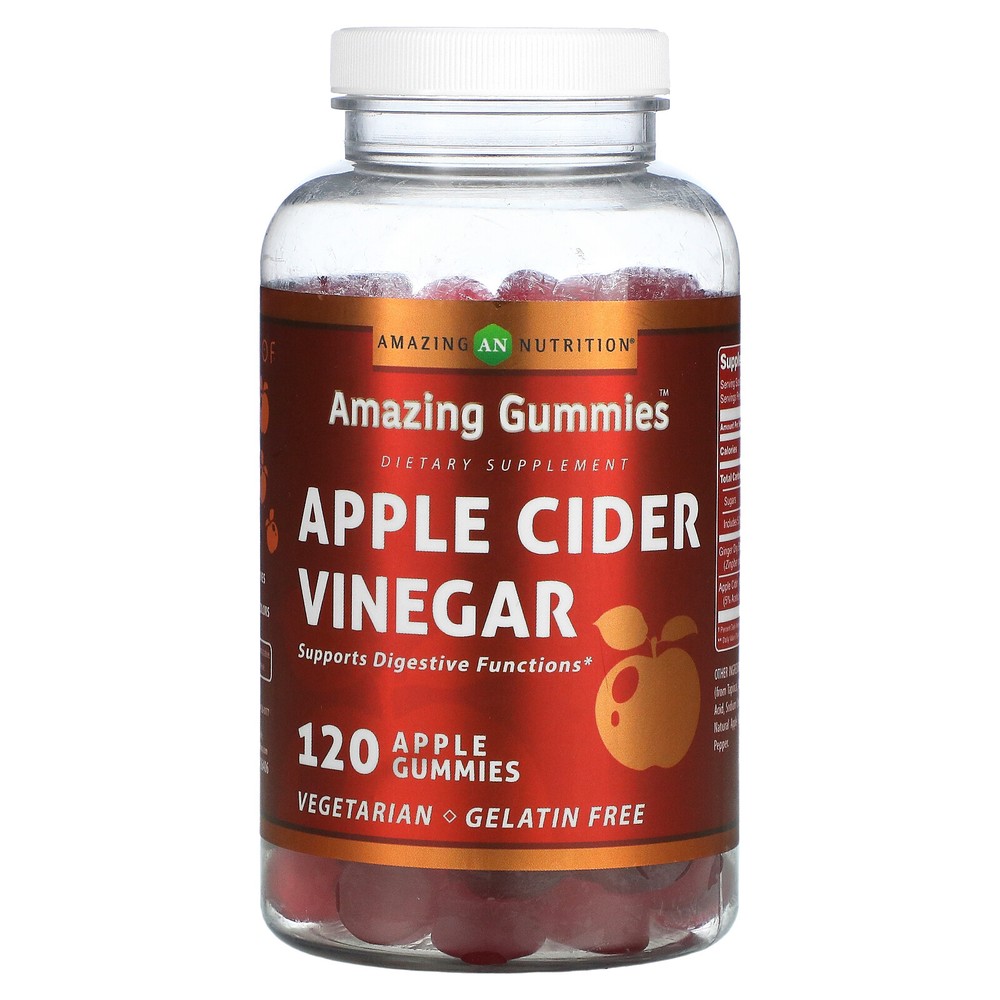 Amazing Gummies, Apple Cider Vinegar, Apple, 120 Gummies