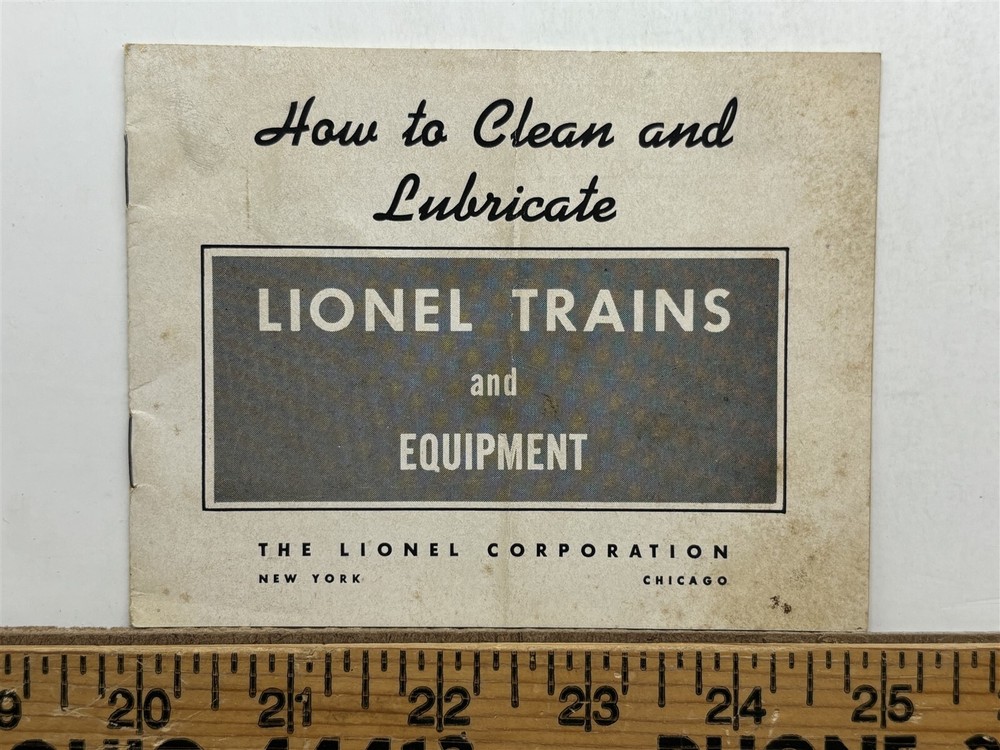 1954 How to Clean & Lubricate Lionel Trains Vintage
