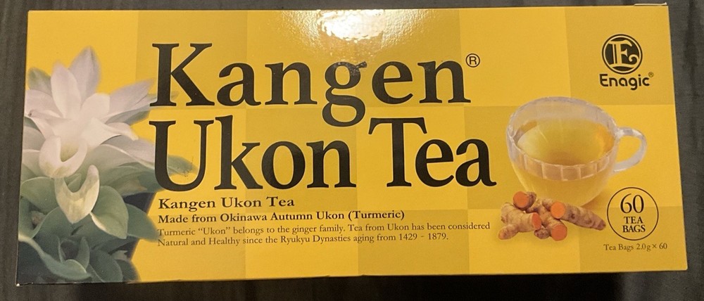 Kangen Ukon (Turmeric) Tea 60 Bags 100% Organic by Enagic  Sealed New