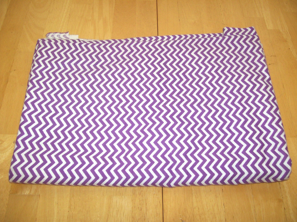 New JoAnn Fabrics Purple White Zig Zag Flannel Fabric Material 2 Yards