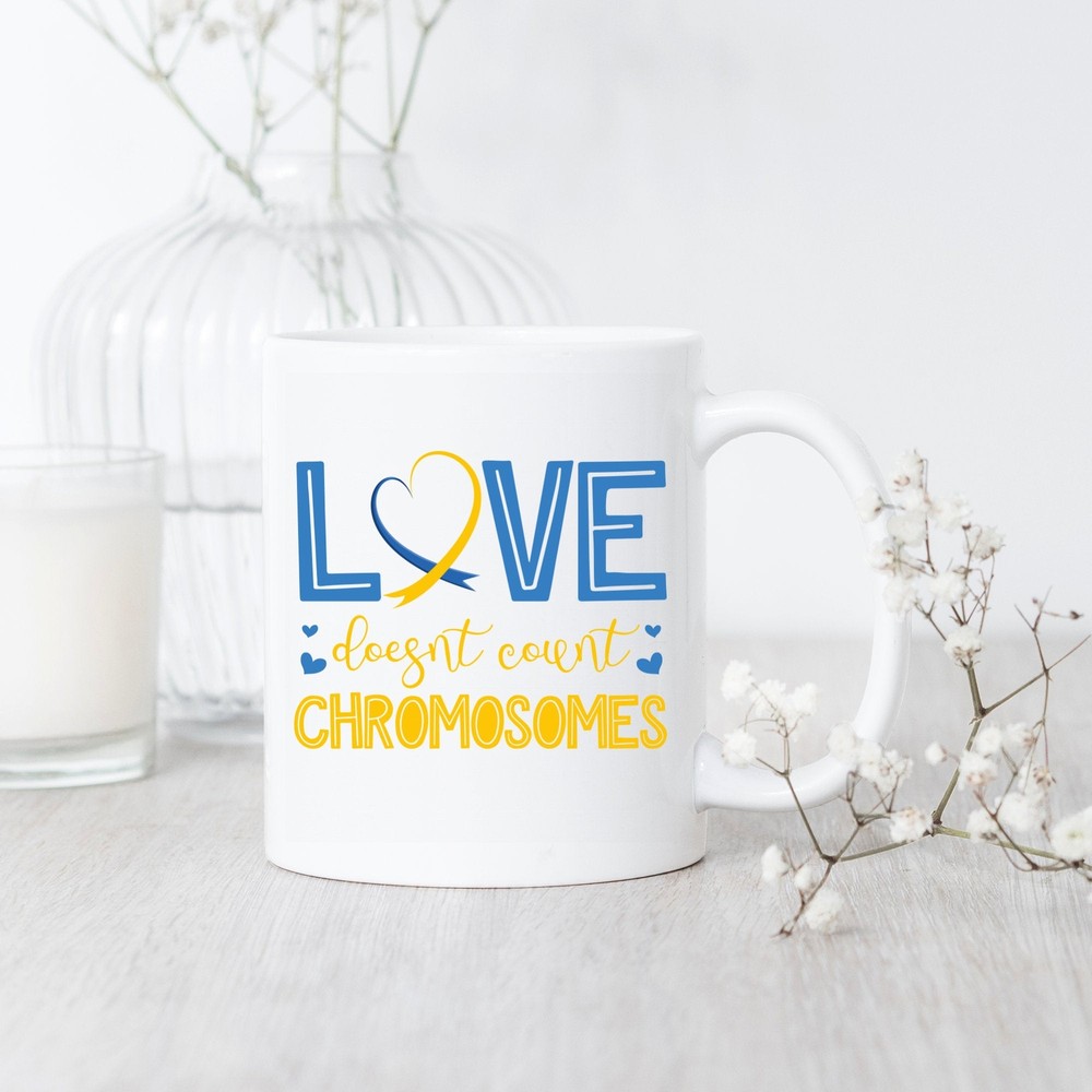 Down Syndrome Awareness T21 Love Mug - Perfect Trisomy 21 Gift
