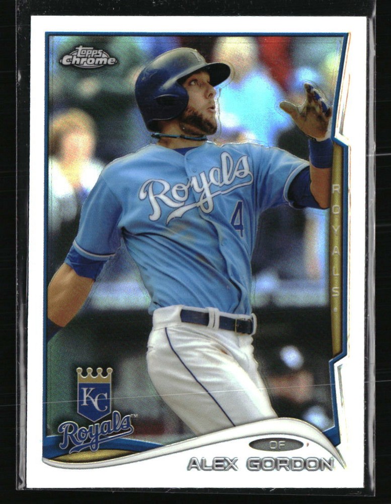 Alex Gordon 2014 Topps Chrome Refractor #2 MLB Baseball Card